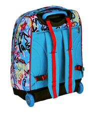 SJGANG JUNIOR 2-wheel trolley backpack, fixed Black - Backpack trolleys - 7