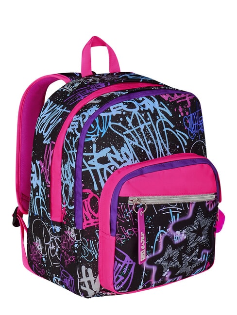 SJ EVER FIXSTAR GIRL Double compartment backpack Black - Backpacks & School and Leisure