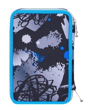 SEVEN GET TOGETHER 3-zip pencil case reflex blue - Cases and Accessories - 4