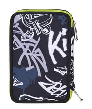 SEVEN GET TOGETHER 3-zip pencil case steelgray - Cases and Accessories - 4