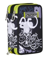 SEVEN GET TOGETHER 3-zip pencil case steelgray - Cases and Accessories - 7