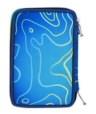 SEVEN GET TOGETHER 3-zip pencil case Bluedeep - Cases and Accessories - 4