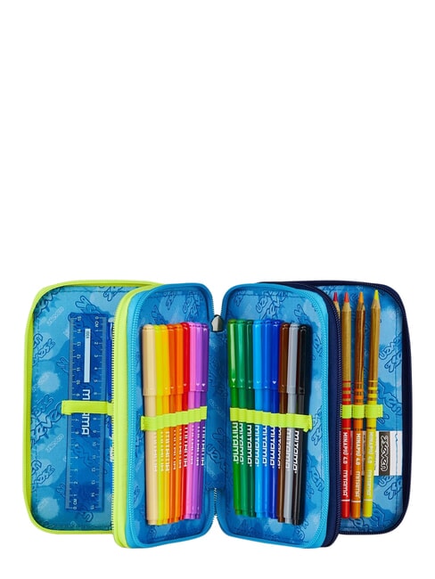 GET TOGETHER 3-zip pencil case Bluedeep - Cases and Accessories