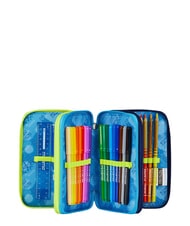 SEVEN GET TOGETHER 3-zip pencil case Bluedeep - Cases and Accessories - 2