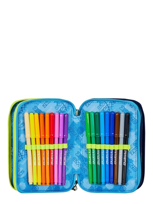 GET TOGETHER 3-zip pencil case Bluedeep - Cases and Accessories