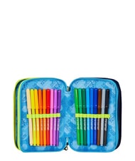 SEVEN GET TOGETHER 3-zip pencil case Bluedeep - Cases and Accessories - 6
