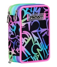 SEVEN GET TOGETHER 3-zip pencil case fuxiafluo - Cases and Accessories - 3