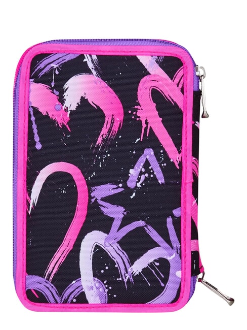 GET TOGETHER 3-zip pencil case pink strawberry - Cases and Accessories