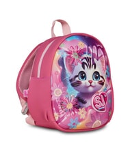 SJGANG FANCY ANIMALS Small backpack with side pocket BLACK STRIPED FOREST - Backpacks & School and Leisure - 2