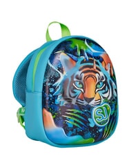 SJGANG FANCY ANIMALS Small backpack with side pocket bright turquoise - Backpacks & School and Leisure - 3
