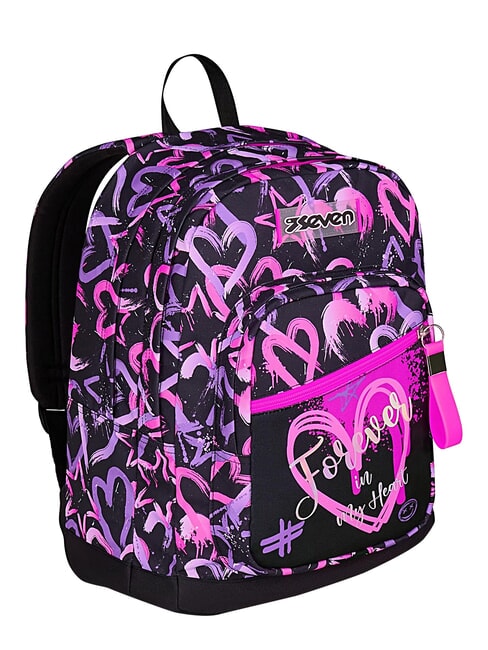 LOVELY ELEMENTS Double compartment backpack pink strawberry - Backpacks & School and Leisure