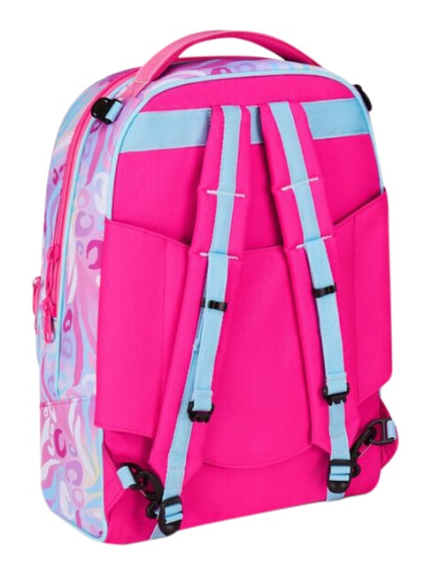 PLUSHY RABBIT 3-wheel trolley backpack, removable pink doll - Backpack trolleys