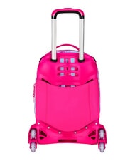 SJGANG PLUSHY RABBIT 3-wheel trolley backpack, removable pink doll - Backpack trolleys - 8