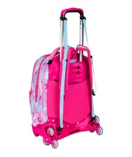 SJGANG PLUSHY RABBIT 3-wheel trolley backpack, removable pink doll - Backpack trolleys - 9