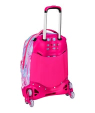 SJGANG PLUSHY RABBIT 3-wheel trolley backpack, removable pink doll - Backpack trolleys - 10