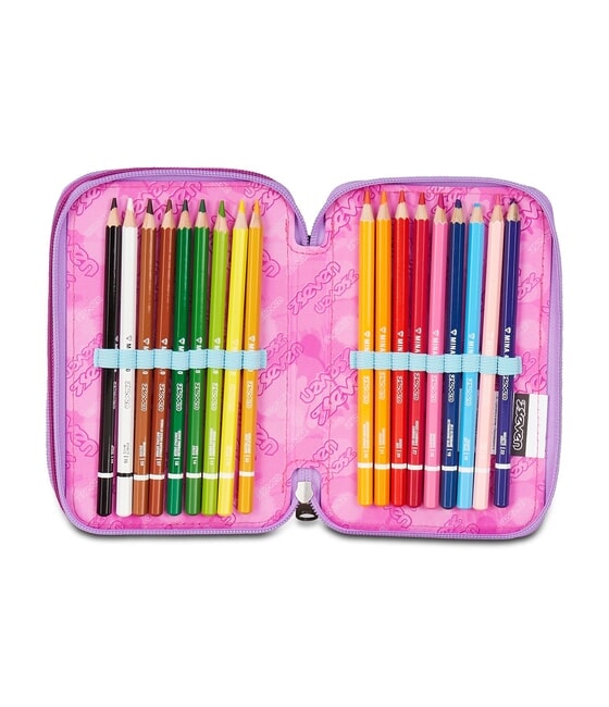 GLOOMY HEART 3-zip pencil case Bluedeep - Cases and Accessories