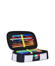 JUVENTUS MAGIC GOAL Juventus pencil case, quick case STRIPE BLACK / WHITE - Cases and Accessories - 4