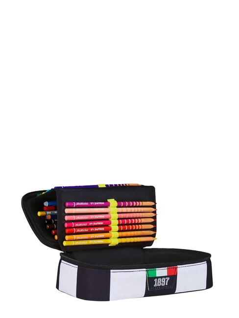 MAGIC GOAL Juventus pencil case, quick case STRIPE BLACK / WHITE - Cases and Accessories
