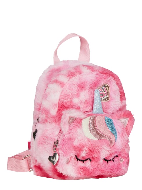 PLUSHY ANIMALS Mini fur backpack BLACK STRIPED FOREST - Backpacks & School and Leisure