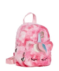 SJGANG PLUSHY ANIMALS Mini fur backpack BLACK STRIPED FOREST - Backpacks & School and Leisure - 3