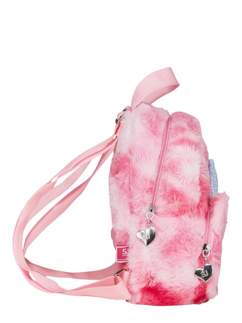 PLUSHY ANIMALS Mini fur backpack BLACK STRIPED FOREST - Backpacks & School and Leisure