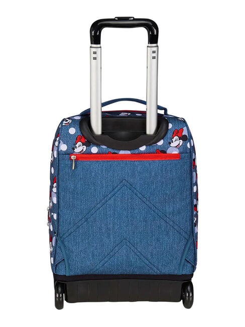 PRETTIED UP 2-wheel trolley backpack, fixed denim - Backpack trolleys