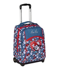 MINNIE MOUSE PRETTIED UP 2-wheel trolley backpack, fixed denim - Backpack trolleys - 3