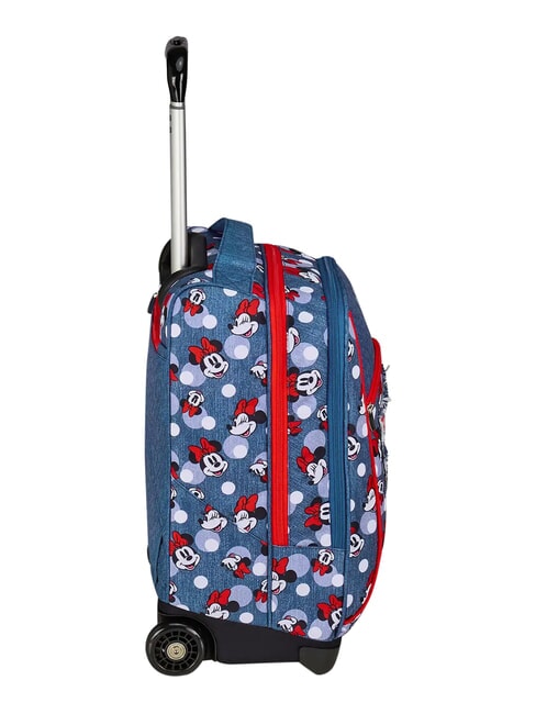 PRETTIED UP 2-wheel trolley backpack, fixed denim - Backpack trolleys