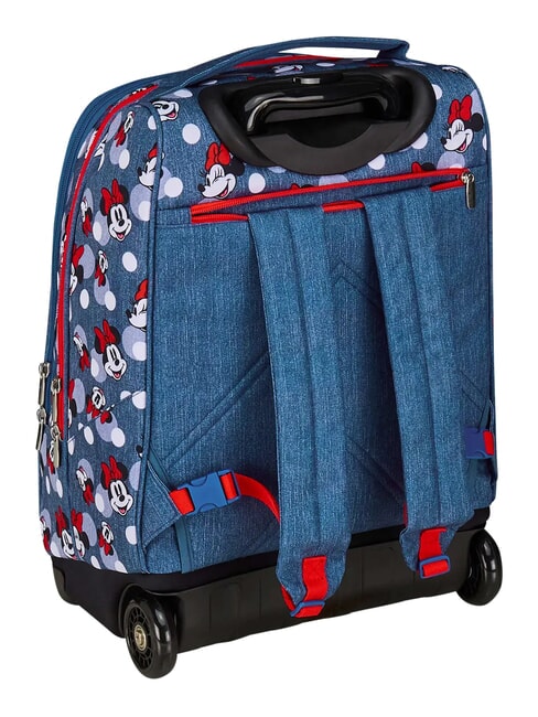 PRETTIED UP 2-wheel trolley backpack, fixed denim - Backpack trolleys