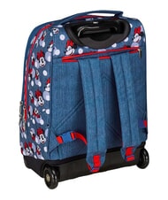 MINNIE MOUSE PRETTIED UP 2-wheel trolley backpack, fixed denim - Backpack trolleys - 5