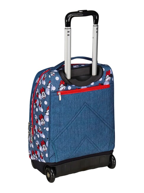 PRETTIED UP 2-wheel trolley backpack, fixed denim - Backpack trolleys