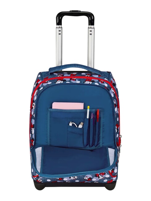 PRETTIED UP 2-wheel trolley backpack, fixed denim - Backpack trolleys