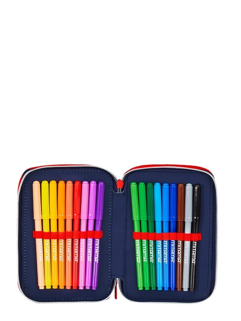 HANG TIME 3-zip pencil case light blue - Cases and Accessories