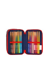 SPIDERMAN HANG TIME 3-zip pencil case light blue - Cases and Accessories - 5