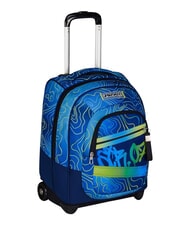 SEVEN NUANCED 2-wheel trolley backpack, fixed Bluedeep - Backpack trolleys - 3
