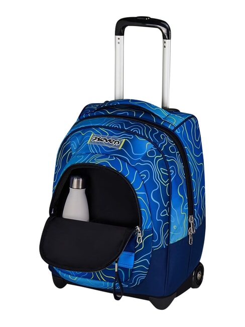 NUANCED 2-wheel trolley backpack, fixed Bluedeep - Backpack trolleys