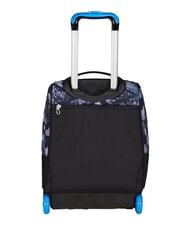 SEVEN HUE E WRITES 2-wheel trolley backpack, fixed reflex blue - Backpack trolleys - 4