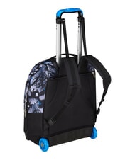 SEVEN HUE E WRITES 2-wheel trolley backpack, fixed reflex blue - Backpack trolleys - 5