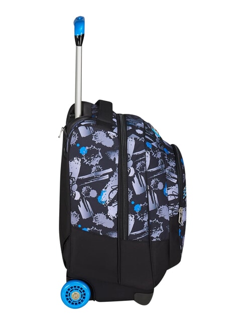 HUE E WRITES 2-wheel trolley backpack, fixed reflex blue - Backpack trolleys