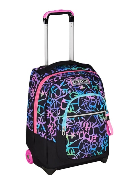 SPRINKLING 2-wheel trolley backpack, fixed fuxiafluo - Backpack trolleys