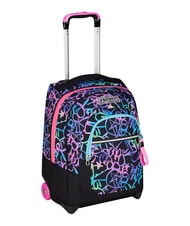 SEVEN SPRINKLING 2-wheel trolley backpack, fixed fuxiafluo - Backpack trolleys - 3