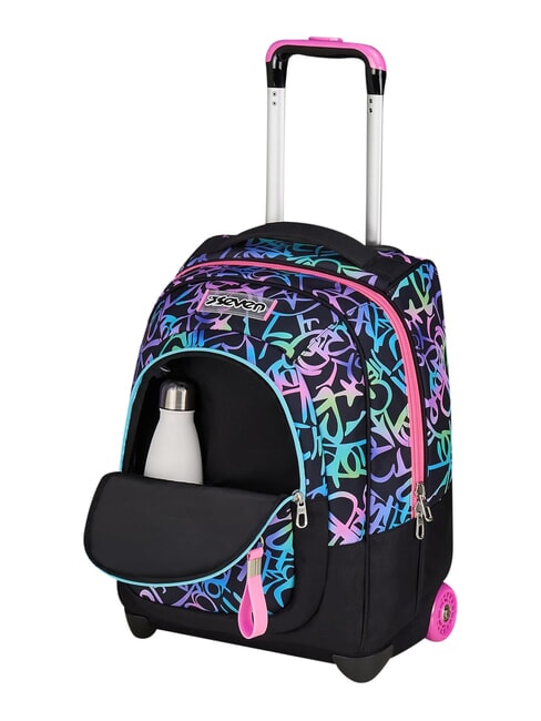 SPRINKLING 2-wheel trolley backpack, fixed fuxiafluo - Backpack trolleys