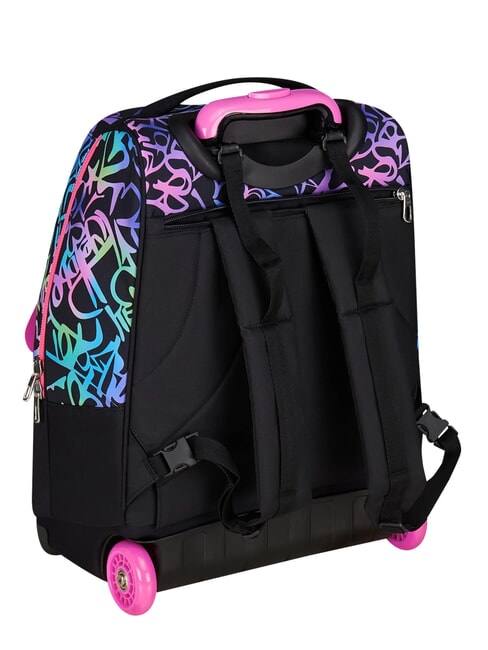 SPRINKLING 2-wheel trolley backpack, fixed fuxiafluo - Backpack trolleys