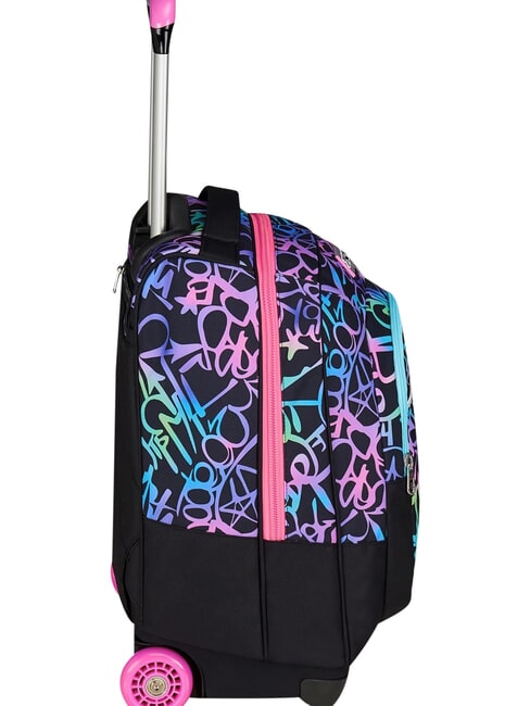 SPRINKLING 2-wheel trolley backpack, fixed fuxiafluo - Backpack trolleys