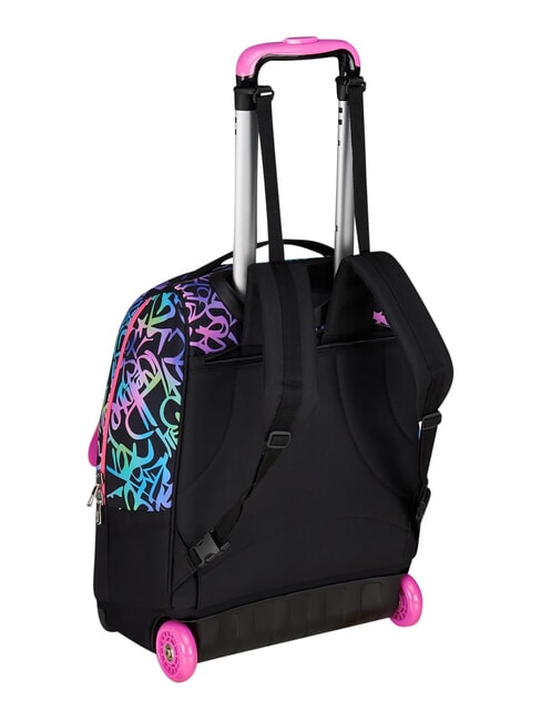 SPRINKLING 2-wheel trolley backpack, fixed fuxiafluo - Backpack trolleys