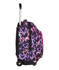 SEVEN LOVELY ELEMENTS 2-wheel trolley backpack, fixed pink strawberry - Backpack trolleys - 7