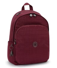 KIPLING DELIA M Backpack maroon tile jacquard - Backpacks & School and Leisure - 2