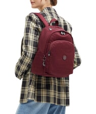 KIPLING DELIA M Backpack maroon tile jacquard - Backpacks & School and Leisure - 5