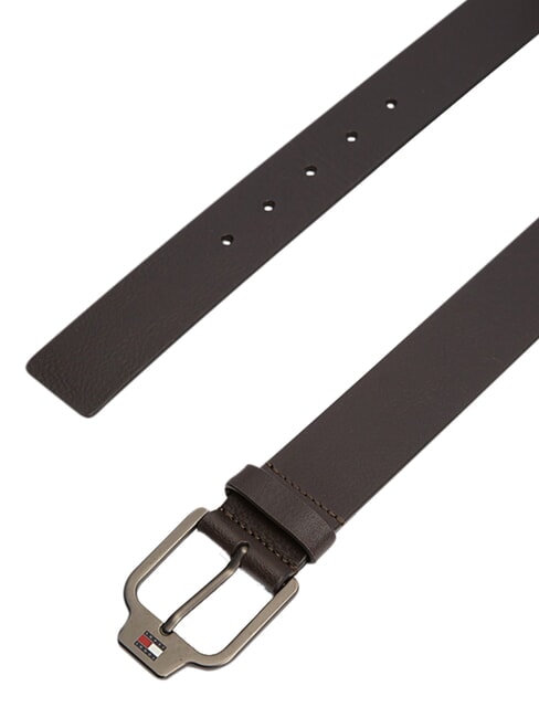 TJ SCANTON Leather belt dark brown - Belts