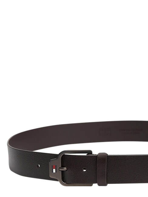 TJ SCANTON Leather belt dark brown - Belts